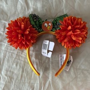 Orange Bird Flower Ears